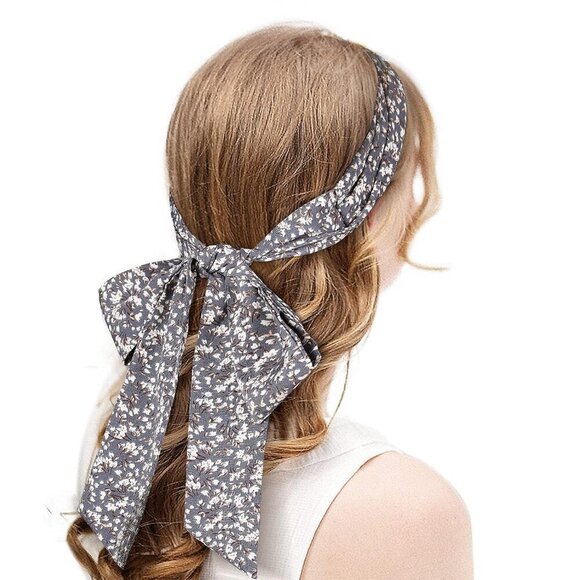 Women\'s Chiffon Headbands 3 Pack Long Twist Knotted Stylish for Thick Hair main image 4